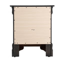 LouisPhillipe 2-Drawers Nightstand, Black
