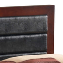 Burlington Padded Full Box Spring Bed, Cherry