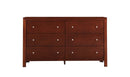 Burlington 6-Drawers Dresser, Cherry