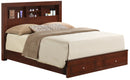 Burlington King Box Spring Storage Bed, Cherry