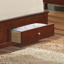 Burlington Queen Box Spring Storage Bed, Cherry