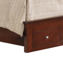 Burlington Twin Box Spring Storage Bed, Cherry