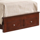 Burlington Twin Box Spring Storage Bed, Cherry