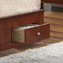 Burlington Twin Box Spring Storage Bed, Cherry
