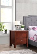 Burlington 2-Drawers Nightstand, Cherry