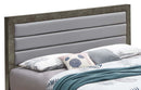 Burlington Padded Full Box Spring Bed, Gray