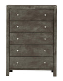 Burlington 5-Drawers Chest, Gray