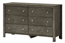 Burlington 6-Drawers Dresser, Gray