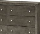 Burlington 6-Drawers Dresser, Gray