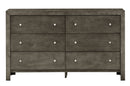 Burlington 6-Drawers Dresser, Gray