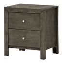 Burlington 2-Drawers Nightstand, Gray