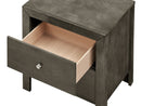 Burlington 2-Drawers Nightstand, Gray
