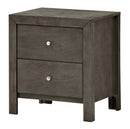 Burlington 2-Drawers Nightstand, Gray