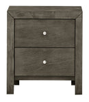 Burlington 2-Drawers Nightstand, Gray