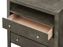 Burlington 3-Drawers Media Chest, Gray