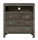 Burlington 3-Drawers Media Chest, Gray