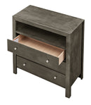 Burlington 3-Drawers Media Chest, Gray
