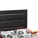 Burlington Padded Full Box Spring Bed, Black