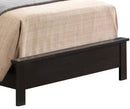 Burlington Padded Twin Box Spring Bed, Black