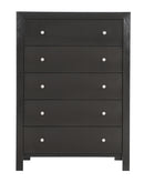 Burlington 5-Drawers Chest, Black