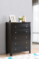 Burlington 5-Drawers Chest, Black
