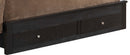 Burlington Padded Twin Storage Bed, Black