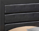 Burlington Padded Twin Storage Bed, Black
