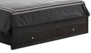 Burlington Full Storage Bed, Black