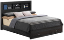 Burlington King Storage Bed, Black