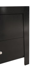 Burlington 2-Drawers Nightstand, Black