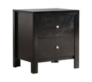 Burlington 2-Drawers Nightstand, Black