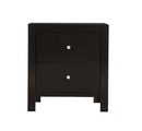 Burlington 2-Drawers Nightstand, Black