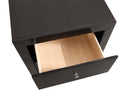 Burlington 2-Drawers Nightstand, Black