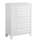 Burlington 5-Drawers Chest, White