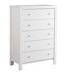 Burlington 5-Drawers Chest, White