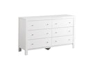 Burlington 6-Drawers Dresser, White