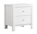 Burlington 2-Drawers Nightstand, White