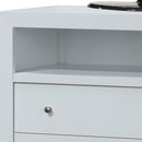 Burlington 3-Drawers Media Chest, White