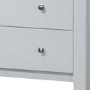 Burlington 3-Drawers Media Chest, White