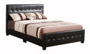 Diamond Queen Bed, Black