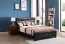 Diamond Queen Bed, Black