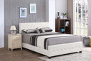 Diamond Full Bed, White