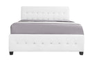 Diamond Queen Bed, White