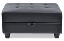 Revere  Ottoman, Black