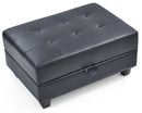 Revere  Ottoman, Black