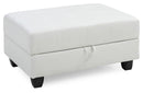 Revere Ottoman, White