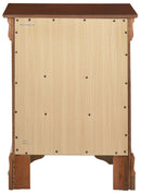 Louis Phillipe 3-Drawers Nightstand, Cherry