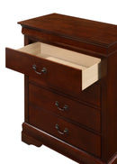 LouisPhillipe 4-Drawers Chest, Cherry