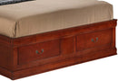 LouisPhillipe Full Storage Bed w/Bookcase Headboard, Cherry