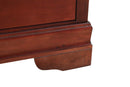 LouisPhillipe Wooden 5-Drawers Chest, Cherry